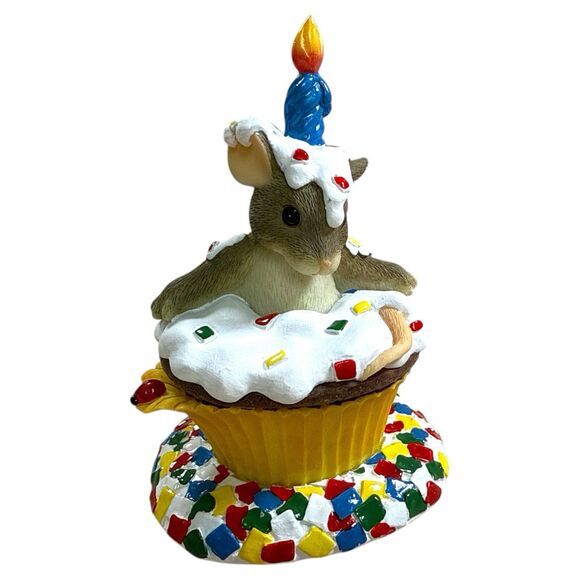 Charming Tails Happy Birthday Surprise Figurine 89/117 Fitz Floyd Dean Griff - Picture 4 of 7